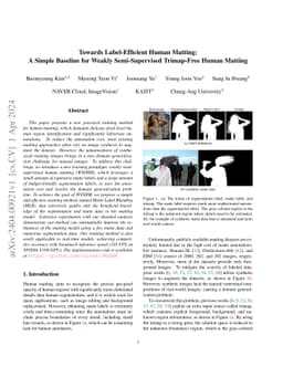 Towards Label-Efficient Human Matting: A Simple Baseline for Weakly
  Semi-Supervised Trimap-Free Human Matting