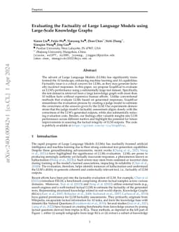 Evaluating the Factuality of Large Language Models using Large-Scale
  Knowledge Graphs