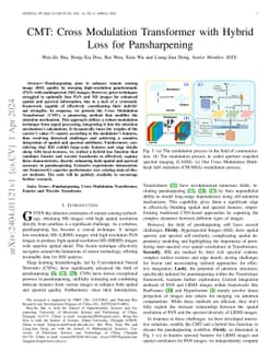 CMT: Cross Modulation Transformer with Hybrid Loss for Pansharpening