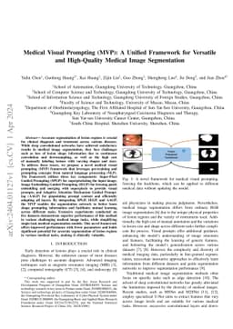 Medical Visual Prompting (MVP): A Unified Framework for Versatile and
  High-Quality Medical Image Segmentation