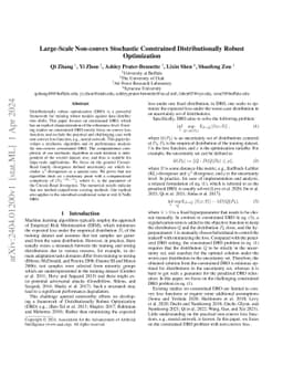Large-Scale Non-convex Stochastic Constrained Distributionally Robust
  Optimization