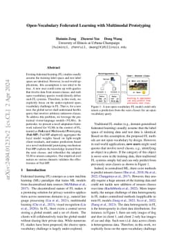 Open-Vocabulary Federated Learning with Multimodal Prototyping