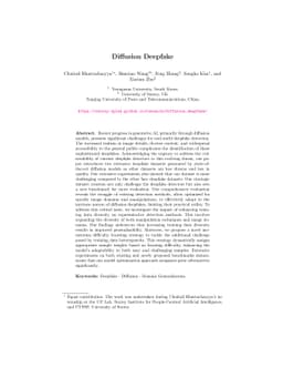 Diffusion Deepfake