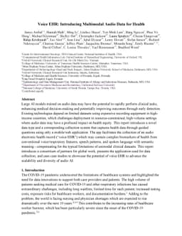 Voice EHR: Introducing Multimodal Audio Data for Health