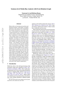 Sentence-level Media Bias Analysis with Event Relation Graph