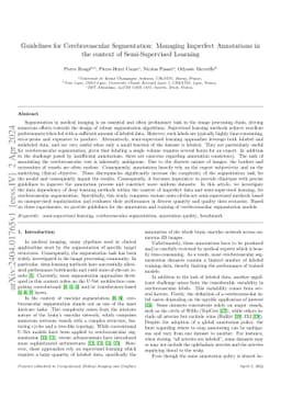 Guidelines for Cerebrovascular Segmentation: Managing Imperfect
  Annotations in the context of Semi-Supervised Learning