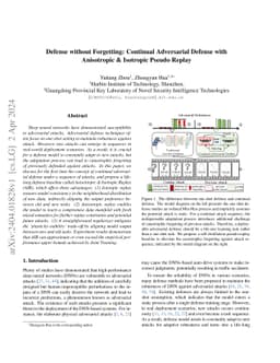 Defense without Forgetting: Continual Adversarial Defense with
  Anisotropic & Isotropic Pseudo Replay