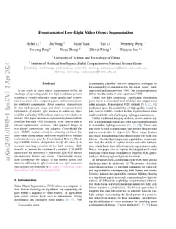 Event-assisted Low-Light Video Object Segmentation