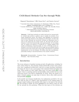 CAM-Based Methods Can See through Walls