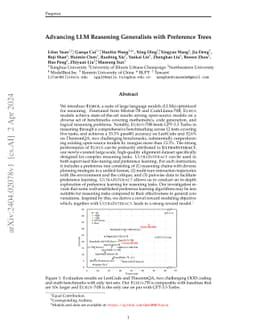 Advancing LLM Reasoning Generalists with Preference Trees
