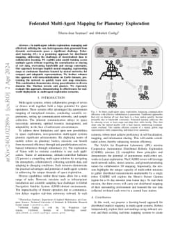 Federated Multi-Agent Mapping for Planetary Exploration