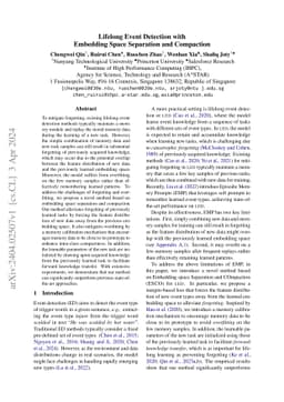 Lifelong Event Detection with Embedding Space Separation and Compaction