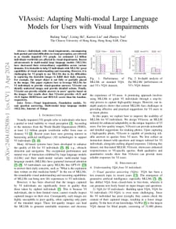 VIAssist: Adapting Multi-modal Large Language Models for Users with
  Visual Impairments