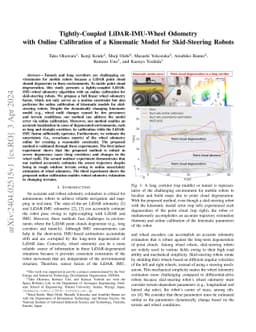 Tightly-Coupled LiDAR-IMU-Wheel Odometry with Online Calibration of a
  Kinematic Model for Skid-Steering Robots