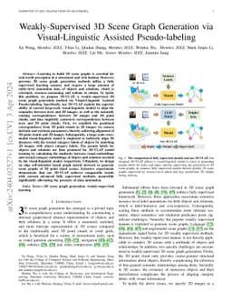 Weakly-Supervised 3D Scene Graph Generation via Visual-Linguistic
  Assisted Pseudo-labeling