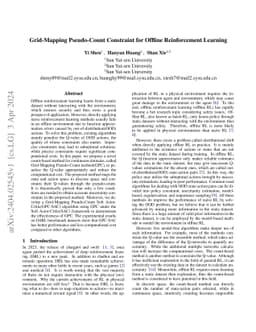 Grid-Mapping Pseudo-Count Constraint for Offline Reinforcement Learning