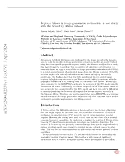 Regional biases in image geolocation estimation: a case study with the
  SenseCity Africa dataset