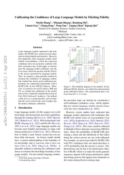 Calibrating the Confidence of Large Language Models by Eliciting
  Fidelity