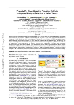 PejorativITy: Disambiguating Pejorative Epithets to Improve Misogyny
  Detection in Italian Tweets
