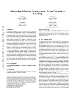 Generative-Contrastive Heterogeneous Graph Neural Network