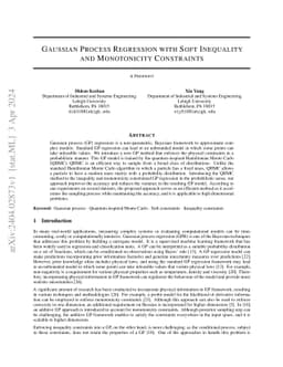 Gaussian Process Regression with Soft Inequality and Monotonicity
  Constraints