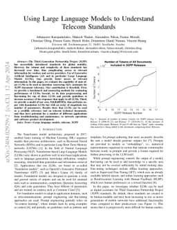 Using Large Language Models to Understand Telecom Standards