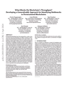 What Blocks My Blockchain's Throughput? Developing a Generalizable
  Approach for Identifying Bottlenecks in Permissioned Blockchains