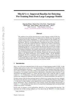 Min-K%++: Improved Baseline for Detecting Pre-Training Data from Large Language Models