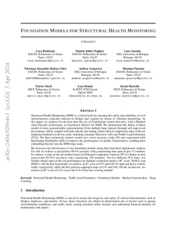 Foundation Models for Structural Health Monitoring