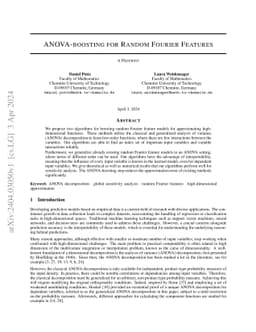 ANOVA-boosting for Random Fourier Features
