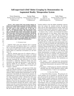 Self-supervised 6-DoF Robot Grasping by Demonstration via Augmented
  Reality Teleoperation System
