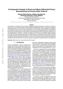 A Comparative Analysis of Word-Level Metric Differential Privacy:
  Benchmarking The Privacy-Utility Trade-off