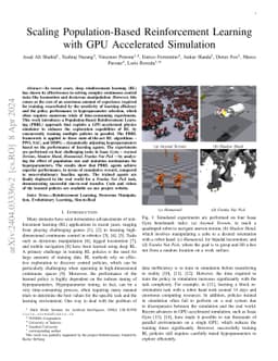 Scaling Population-Based Reinforcement Learning with GPU Accelerated
  Simulation