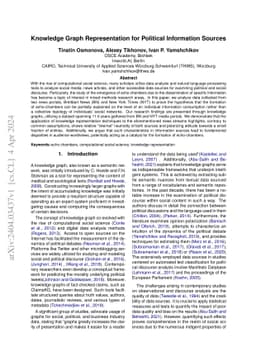 Knowledge Graph Representation for Political Information Sources