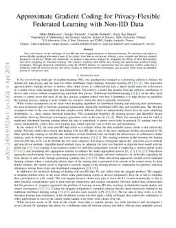 Approximate Gradient Coding for Privacy-Flexible Federated Learning with
  Non-IID Data