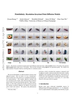 PointInfinity: Resolution-Invariant Point Diffusion Models