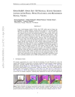 OpenNeRF: Open Set 3D Neural Scene Segmentation with Pixel-Wise Features
  and Rendered Novel Views