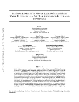 Machine Learning in Proton Exchange Membrane Water Electrolysis -- Part
  I: A Knowledge-Integrated Framework