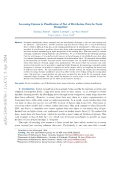 Accurately Classifying Out-Of-Distribution Data in Facial Recognition