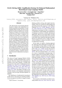 SAAS: Solving Ability Amplification Strategy for Enhanced Mathematical
  Reasoning in Large Language Models
