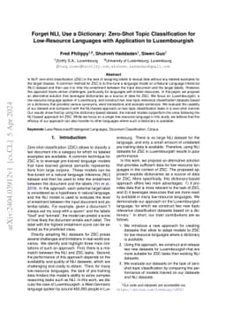 Forget NLI, Use a Dictionary: Zero-Shot Topic Classification for
  Low-Resource Languages with Application to Luxembourgish