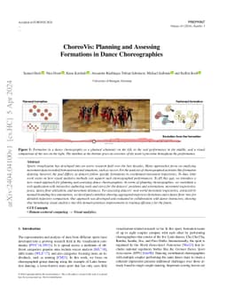 ChoreoVis: Planning and Assessing Formations in Dance Choreographies