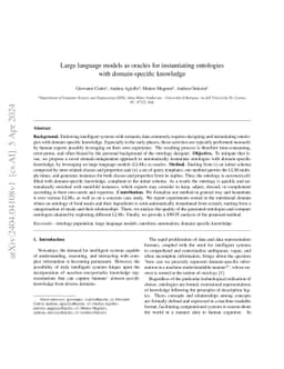 Large language models as oracles for instantiating ontologies with
  domain-specific knowledge