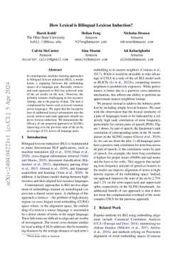 How Lexical is Bilingual Lexicon Induction?