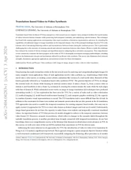 Translation-based Video-to-Video Synthesis