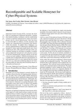 Reconfigurable and Scalable Honeynet for Cyber-Physical Systems
