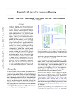Dynamic Switch Layers For Unsupervised Learning