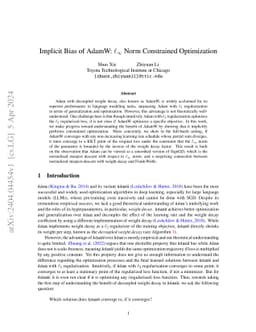 Implicit Bias of AdamW: $\ell_\infty$ Norm Constrained Optimization