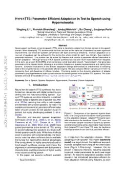 HyperTTS: Parameter Efficient Adaptation in Text to Speech using
  Hypernetworks