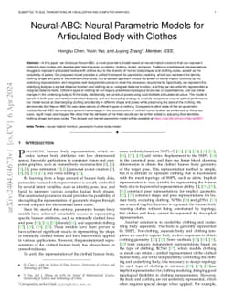 Neural-ABC: Neural Parametric Models for Articulated Body with Clothes